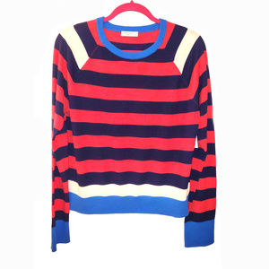 Equipment Axel Cropped Striped Sweater NWT